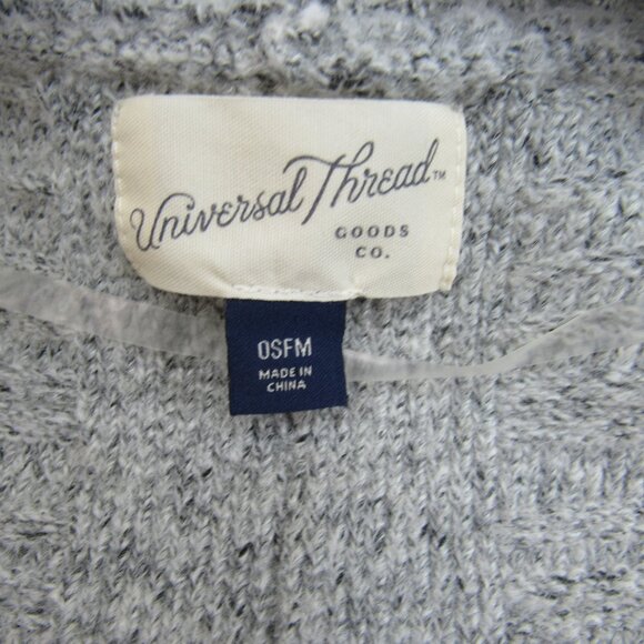 Universal Thread Goods Co. OSFM Sleeveless Light Gray Midi Sweater Wrap One Size - Picture 9 of 10